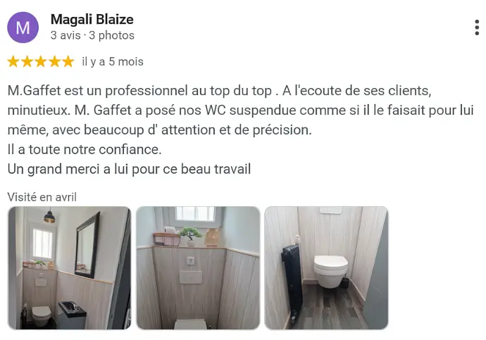 Avis clients satisfaits